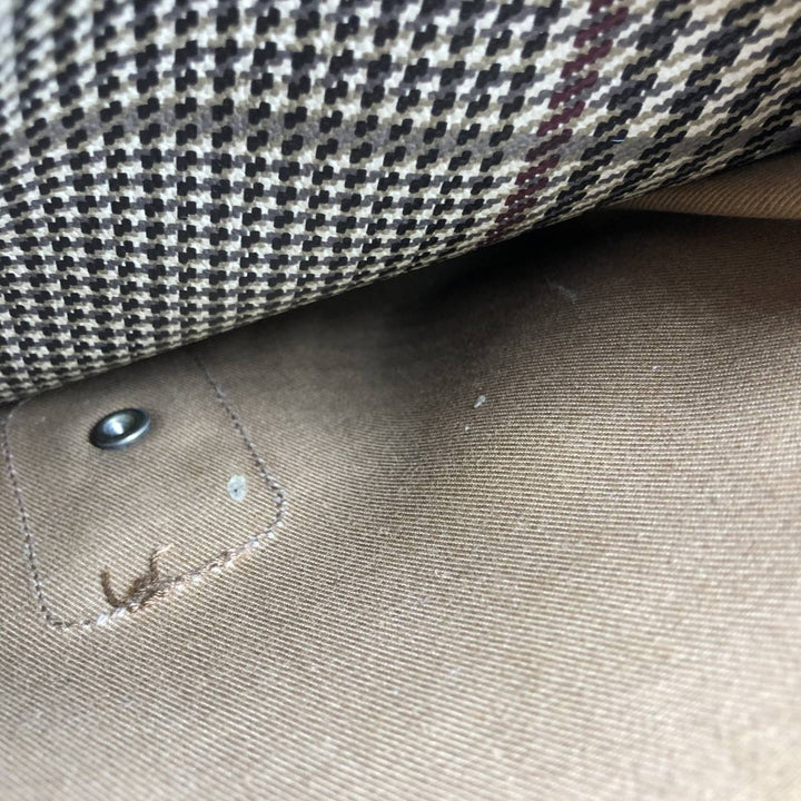 Ralph Lauren Polo Ralph Lauren Check Pattern Gun Club Check 2-Way Shoulder Bag genuine leather Beige type Vintage Second Hand