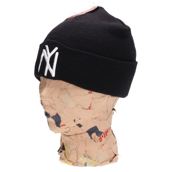 Black American Needle MLB New York Yankees Knit Beanie, Size F [21019-NBY] acrylic black type Vintage Second Hand