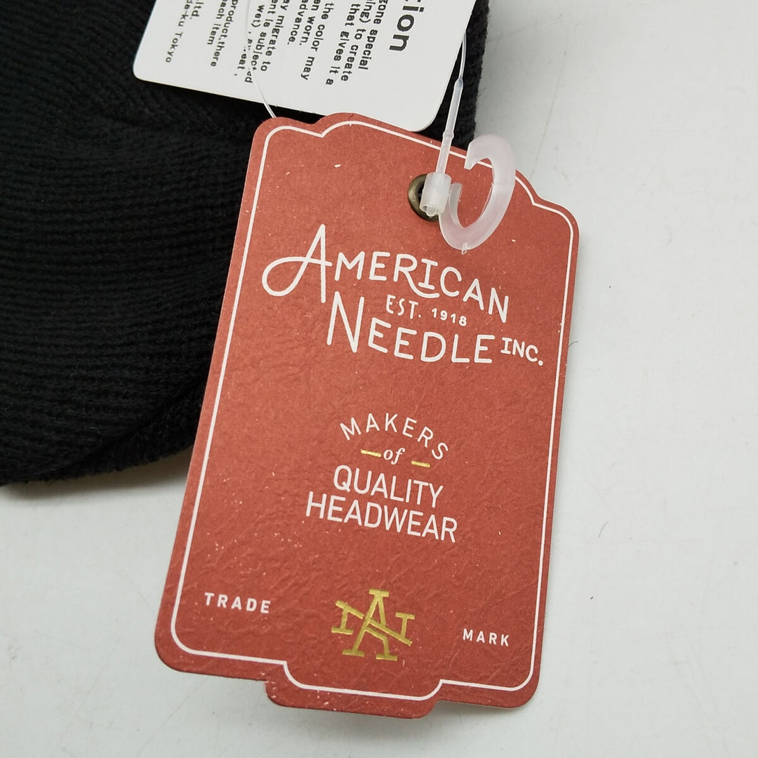 Black American Needle MLB New York Yankees Knit Beanie, Size F [21019-NBY] acrylic black type Vintage Second Hand