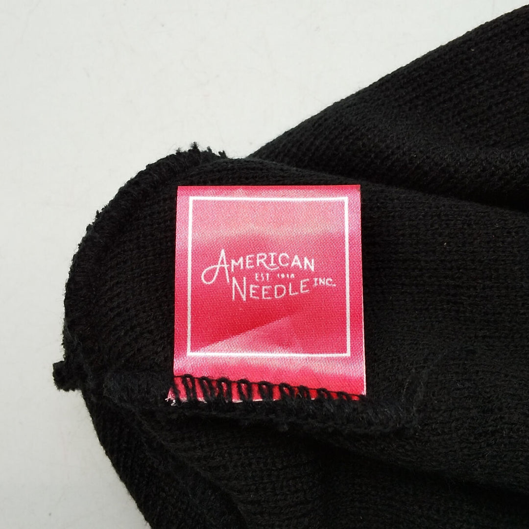 Black American Needle MLB New York Yankees Knit Beanie, Size F [21019-NBY] acrylic black type Vintage Second Hand