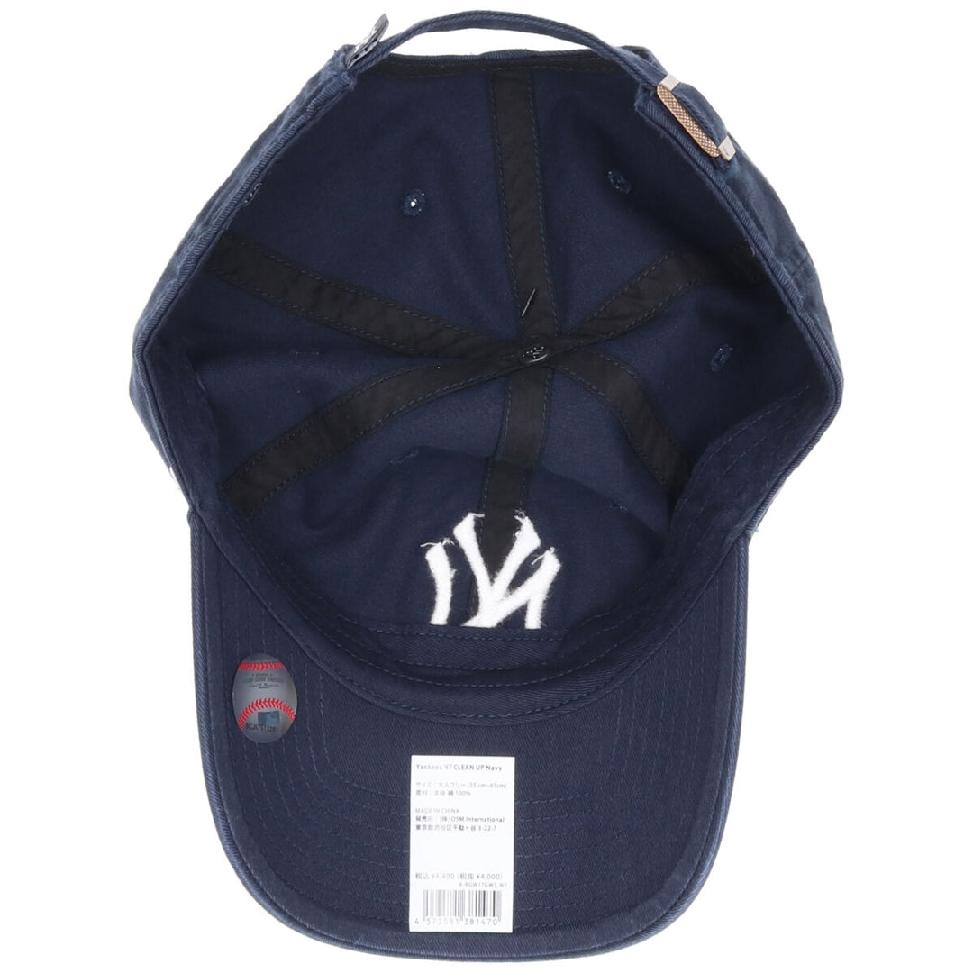 Navy 47 CLEAN UP MLB NEW YORK YANKEES BB Cap OSFA [RGW17GWS]/jae000004