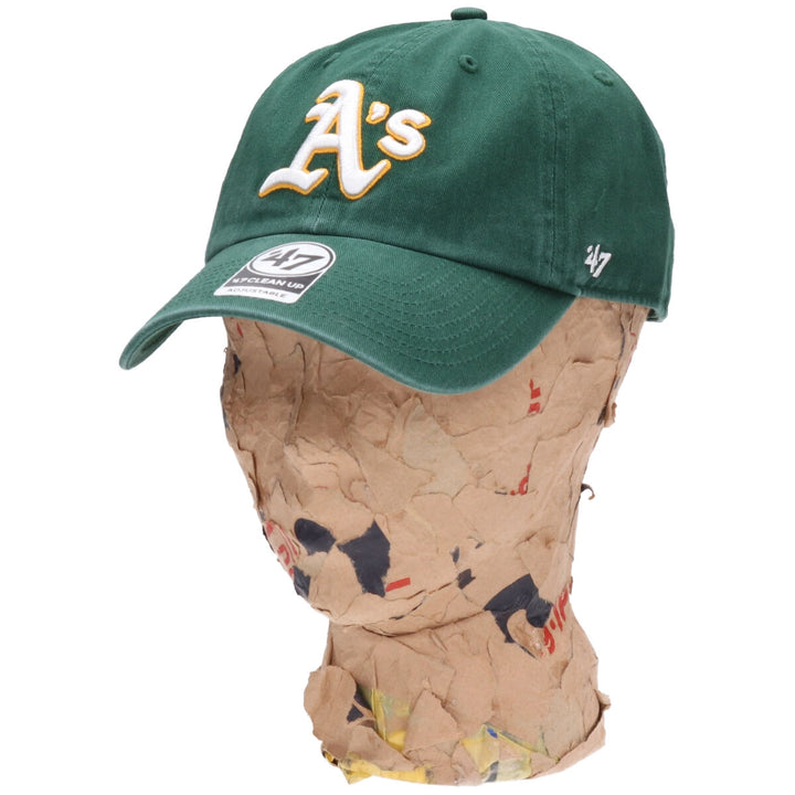 Green 47 CLEAN UP MLB OAKLAND ATHLETICS Oakland Athletics BB Cap OSFA [RGW18GWS] / jae000006