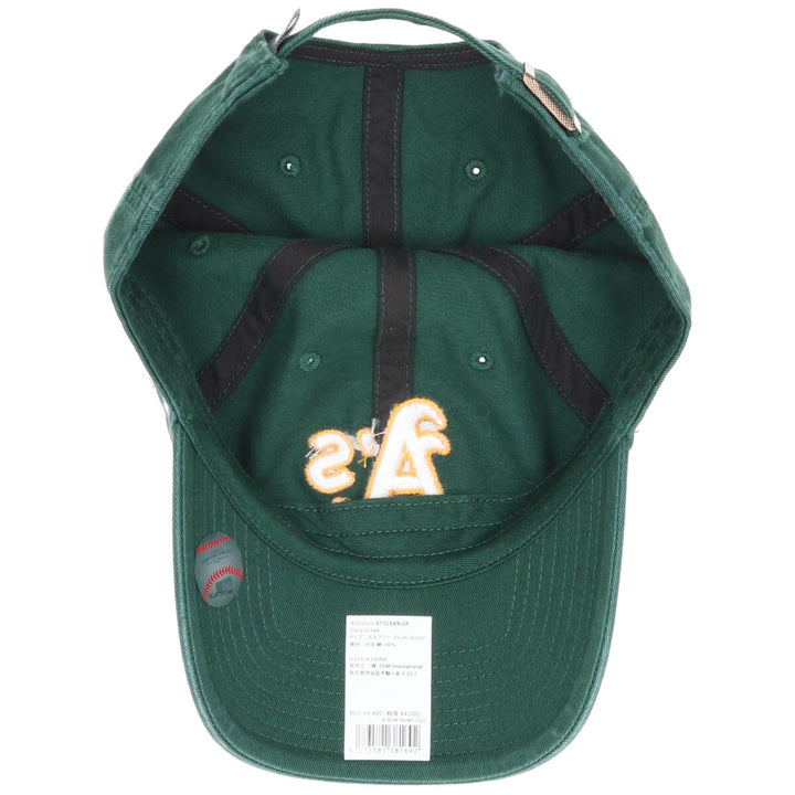 Green 47 CLEAN UP MLB OAKLAND ATHLETICS Oakland Athletics BB Cap OSFA [RGW18GWS] / jae000006