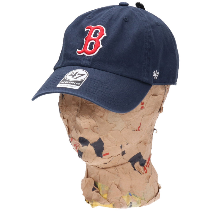 Navy Forty Seven 47 Clean Up MLB Boston Red Sox BB Cap, OSFA cotton navy blue type Vintage Second Hand