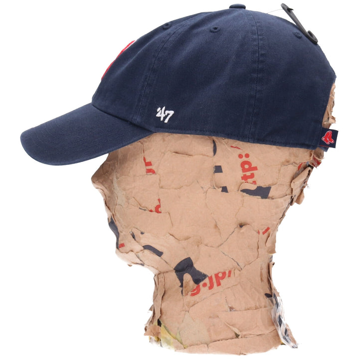 Navy Forty Seven 47 Clean Up MLB Boston Red Sox BB Cap, OSFA cotton navy blue type Vintage Second Hand
