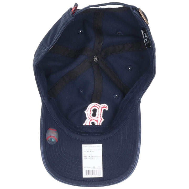 Navy Forty Seven 47 Clean Up MLB Boston Red Sox BB Cap, OSFA cotton navy blue type Vintage Second Hand