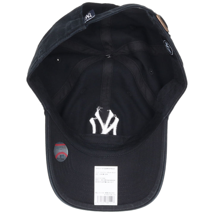 Black Forty Seven 47 Clean Up MLB New York Yankees BB Cap by OSFA cotton black type Vintage Second Hand