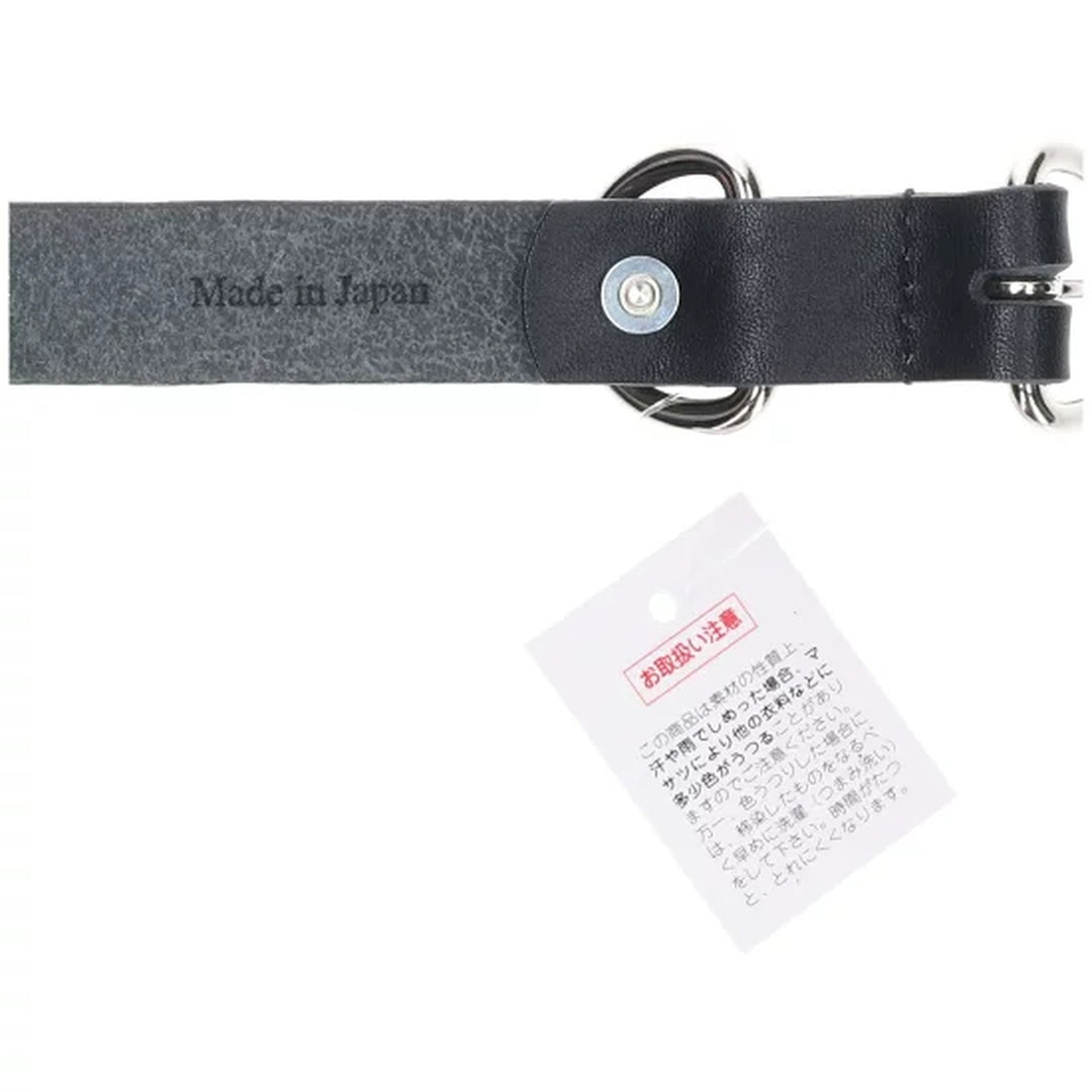 Black leather belt 0.8" F 【01】 /jae000028