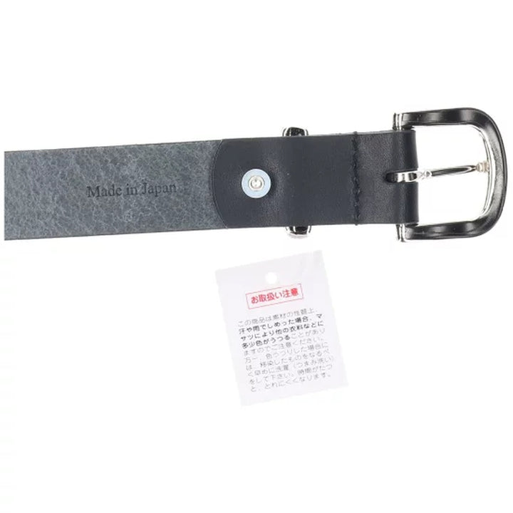 Black Leather Belt 1" F 【01】 /jae000029