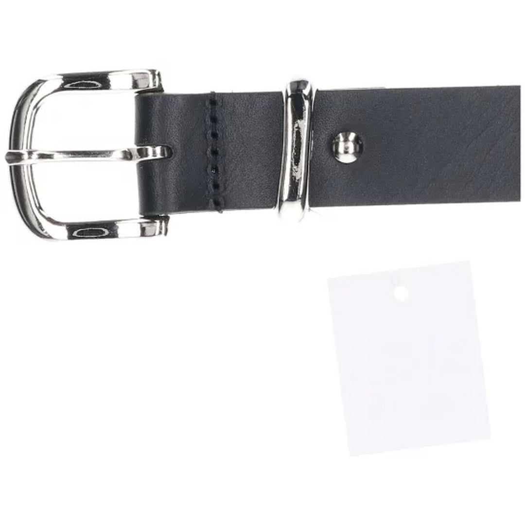 Black Leather Belt 1" F 【01】 /jae000029