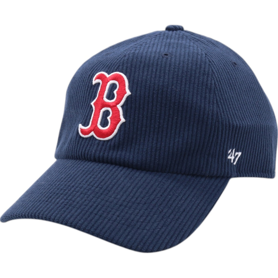 Navy Forty Seven '47 Cleanup Red Sox Corduroy Cap, Size F polyester navy blue type Vintage Second Hand