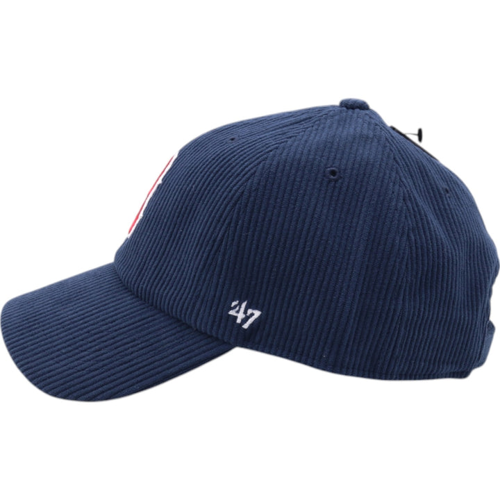 Navy Forty Seven '47 Cleanup Red Sox Corduroy Cap, Size F polyester navy blue type Vintage Second Hand