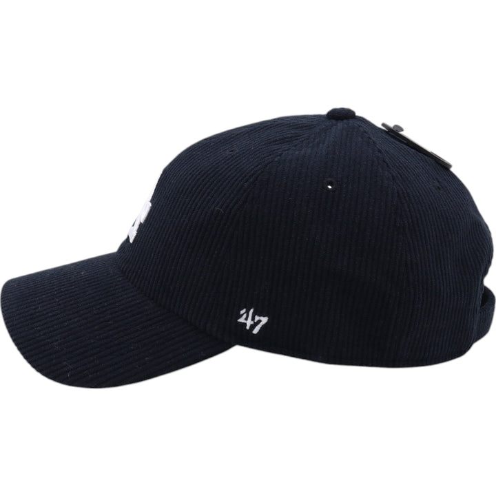 Black Forty Seven '47 Cleanup Dodgers Corduroy Cap, Size F polyester black type Vintage Second Hand