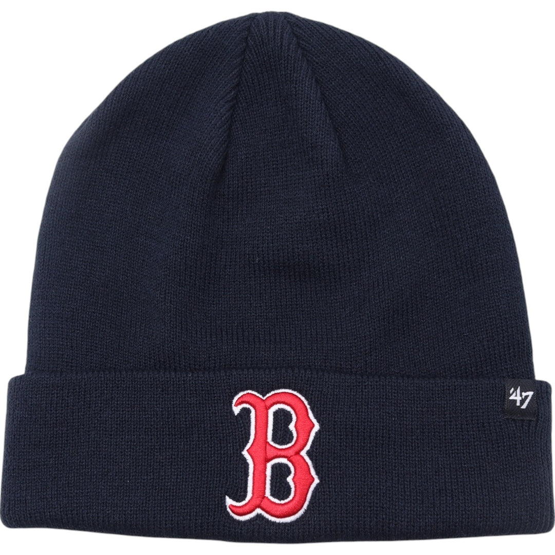 Navy Forty Seven '47 Boston Red Sox Knit Beanie, Size F acrylic navy blue type Vintage Second Hand