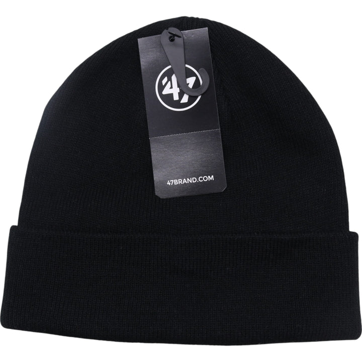 Black Forty Seven '47 Giants Knit Beanie, Size F acrylic black type Vintage Second Hand