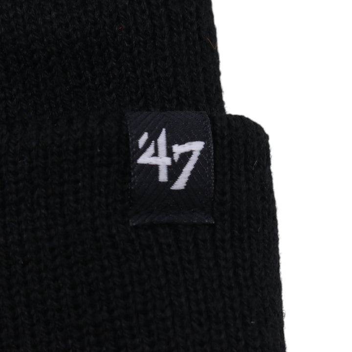 Black Forty Seven '47 Giants Knit Beanie, Size F acrylic black type Vintage Second Hand
