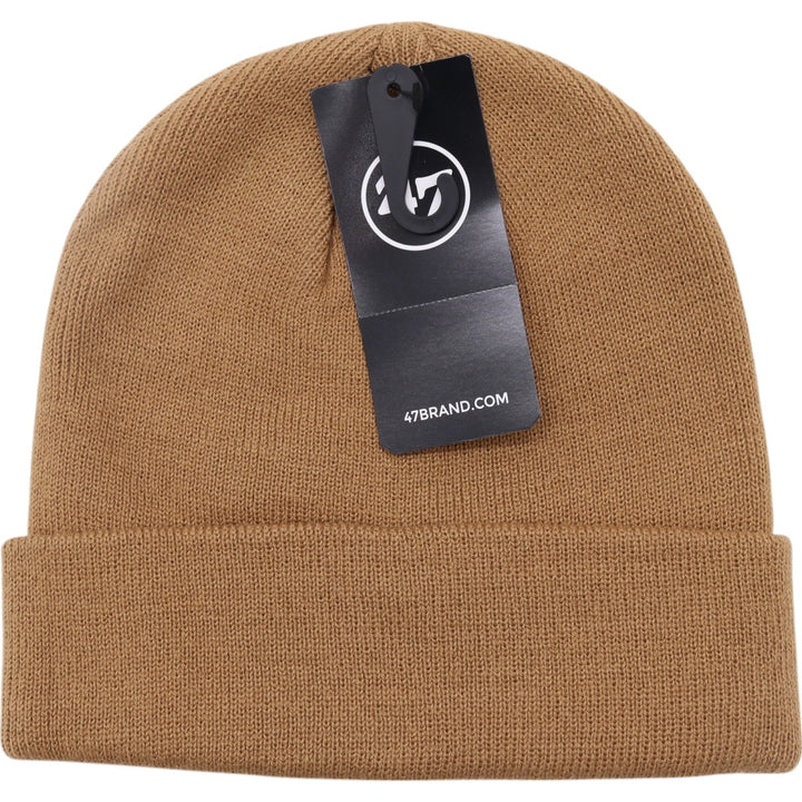 Camel Forty Seven '47 New York Yankees Knit Beanie, Size F acrylic Camel type Vintage Second Hand