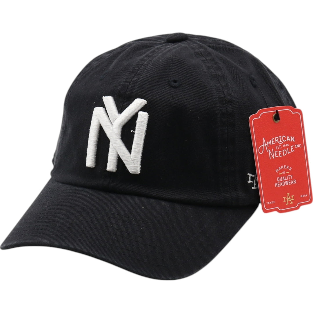BLACK AN Black Yankees BB Cap F cotton black type Vintage Second Hand