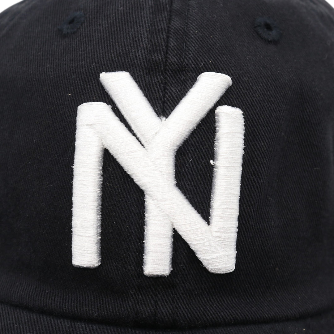 BLACK AN Black Yankees BB Cap F cotton black type Vintage Second Hand