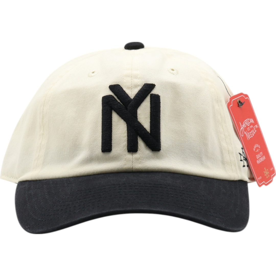 OFF WHITE AN Black Yankees BB Cap F cotton pale white type Vintage Second Hand
