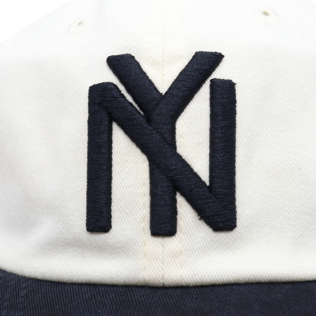 OFF WHITE AN Black Yankees BB Cap F cotton pale white type Vintage Second Hand