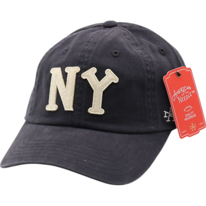 BLACK AN Black Yankees NY Logo BB Cap F cotton navy blue type Vintage Second Hand