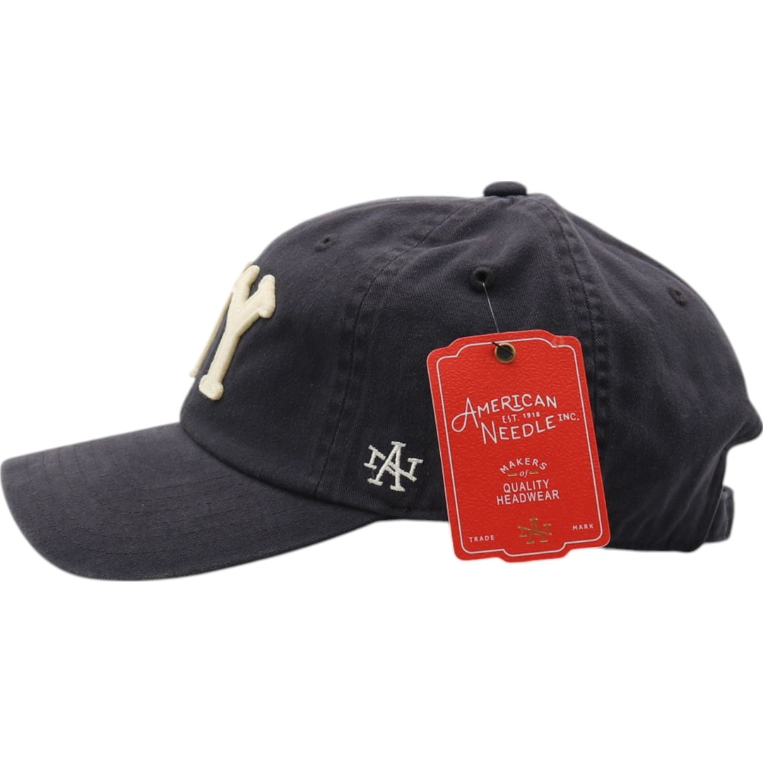 BLACK AN Black Yankees NY Logo BB Cap F cotton navy blue type Vintage Second Hand