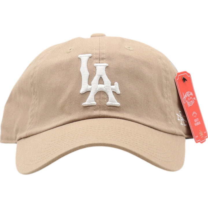 KHAKI AN Los Angeles Angels Ballpark BB Cap F cotton Khaki type Vintage Second Hand