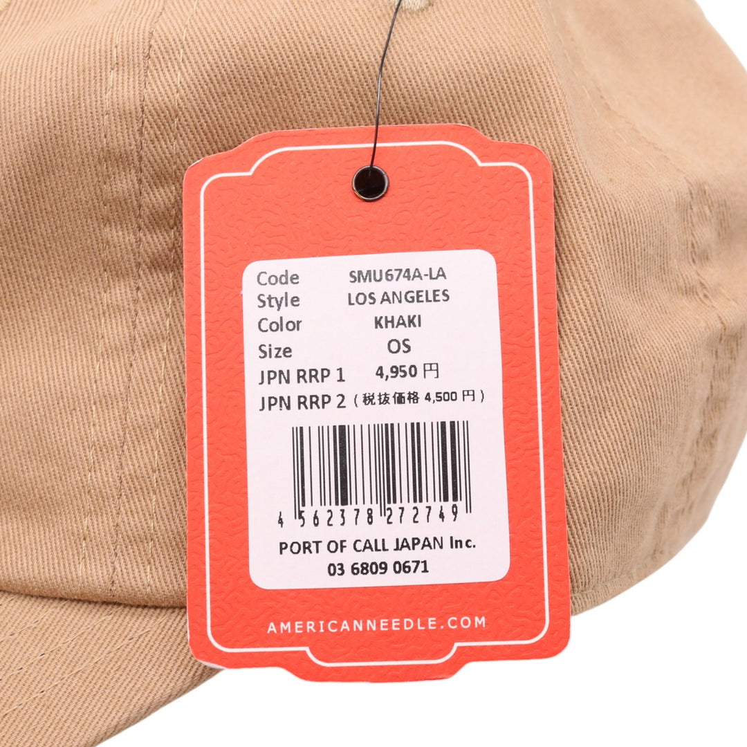 KHAKI AN Los Angeles Angels Ballpark BB Cap F cotton Khaki type Vintage Second Hand