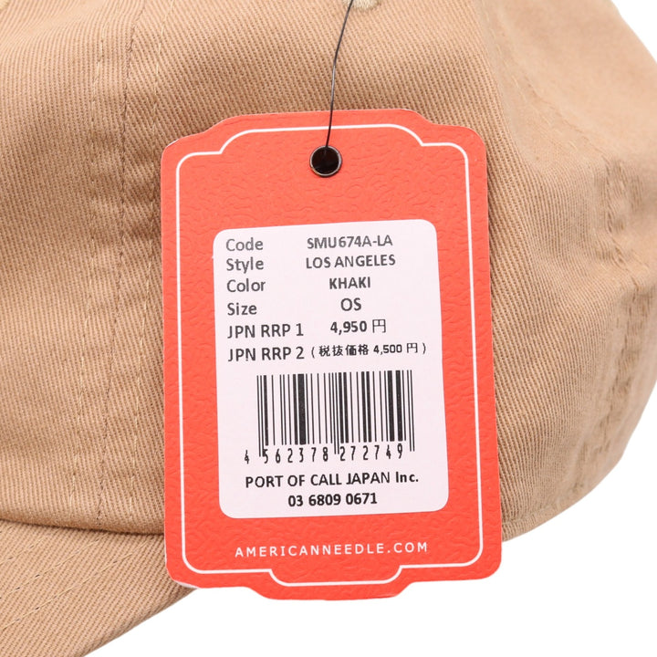 KHAKI AN Los Angeles Angels Ballpark BB Cap F cotton Khaki type Vintage Second Hand