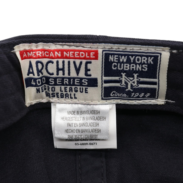 NAVY AN New York Cubans BB Cap F cotton navy blue type Vintage Second Hand