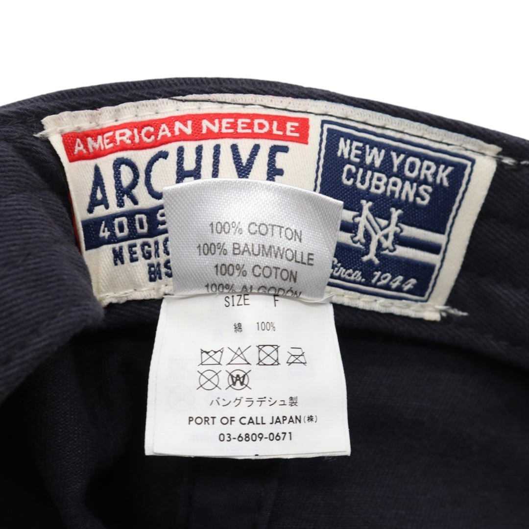 NAVY AN New York Cubans BB Cap F cotton navy blue type Vintage Second Hand