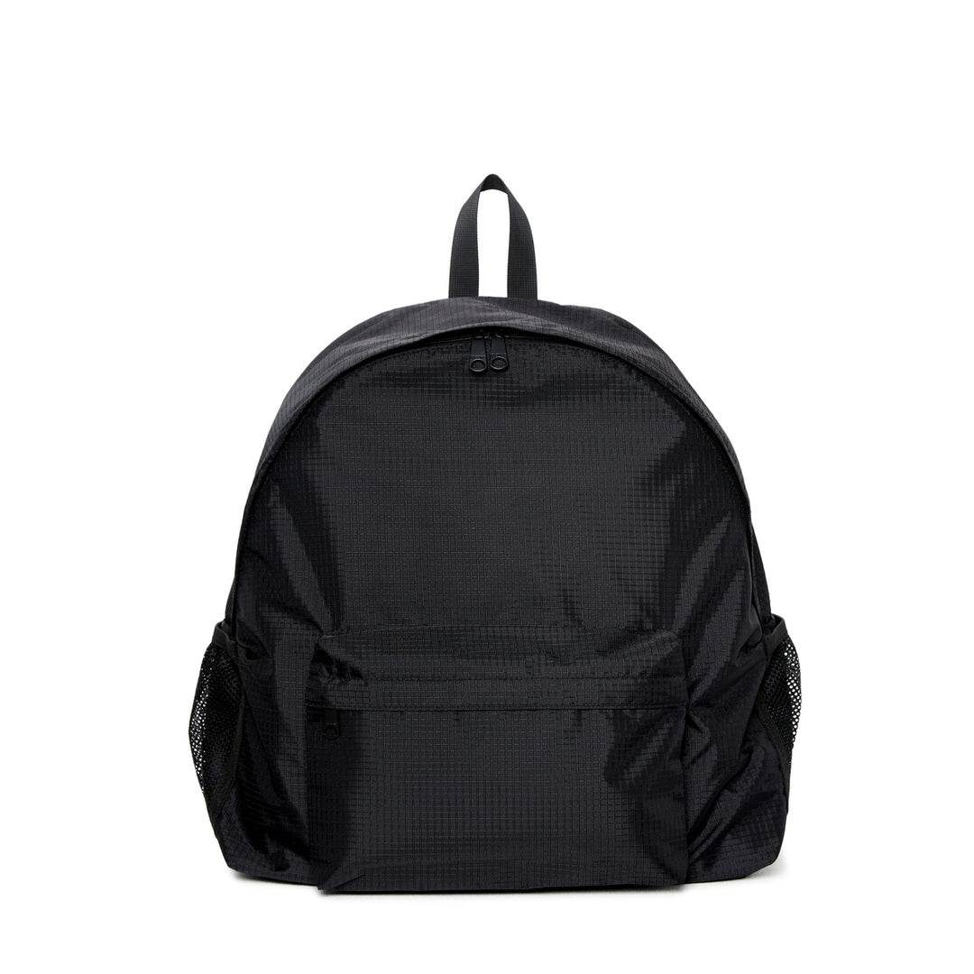 Black PACKING RIP STOP BACKPACK F Nylon black type Vintage Second Hand