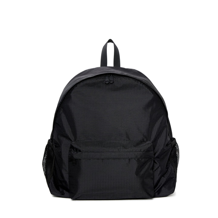 Black PACKING RIP STOP BACKPACK F Nylon black type Vintage Second Hand