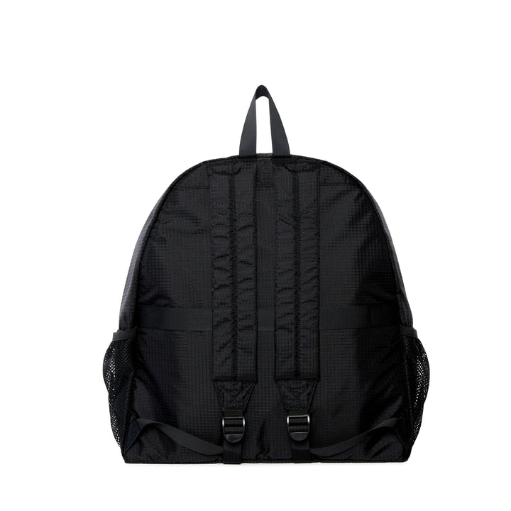 Black PACKING RIP STOP BACKPACK F Nylon black type Vintage Second Hand