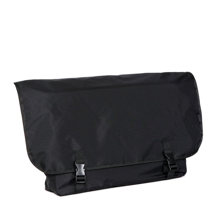 Black PACKING RIP STOP MESSENGER F Nylon black type Vintage Second Hand