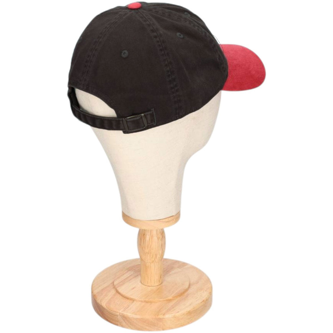 American Needle Birmingham Black Barons Baseball Cap, Black/Burgundy, Size F cotton black type Vintage Second Hand