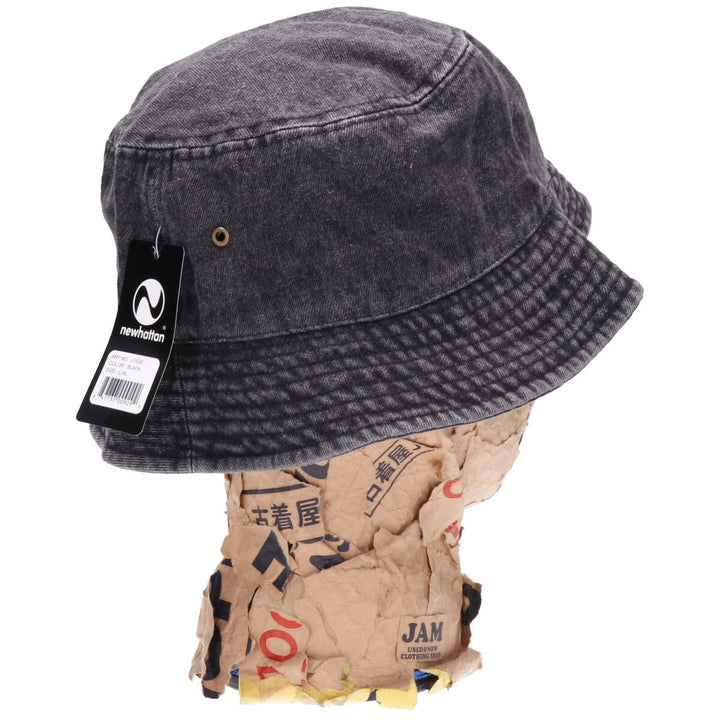 Black denim newhattan bucket hat L/XL /jam1318