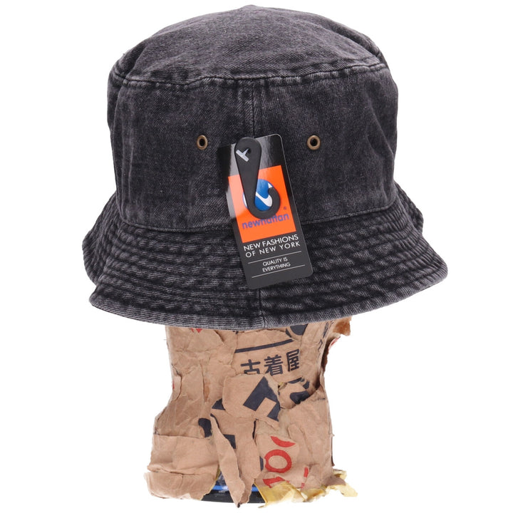 Black denim newhattan bucket hat L/XL /jam1318