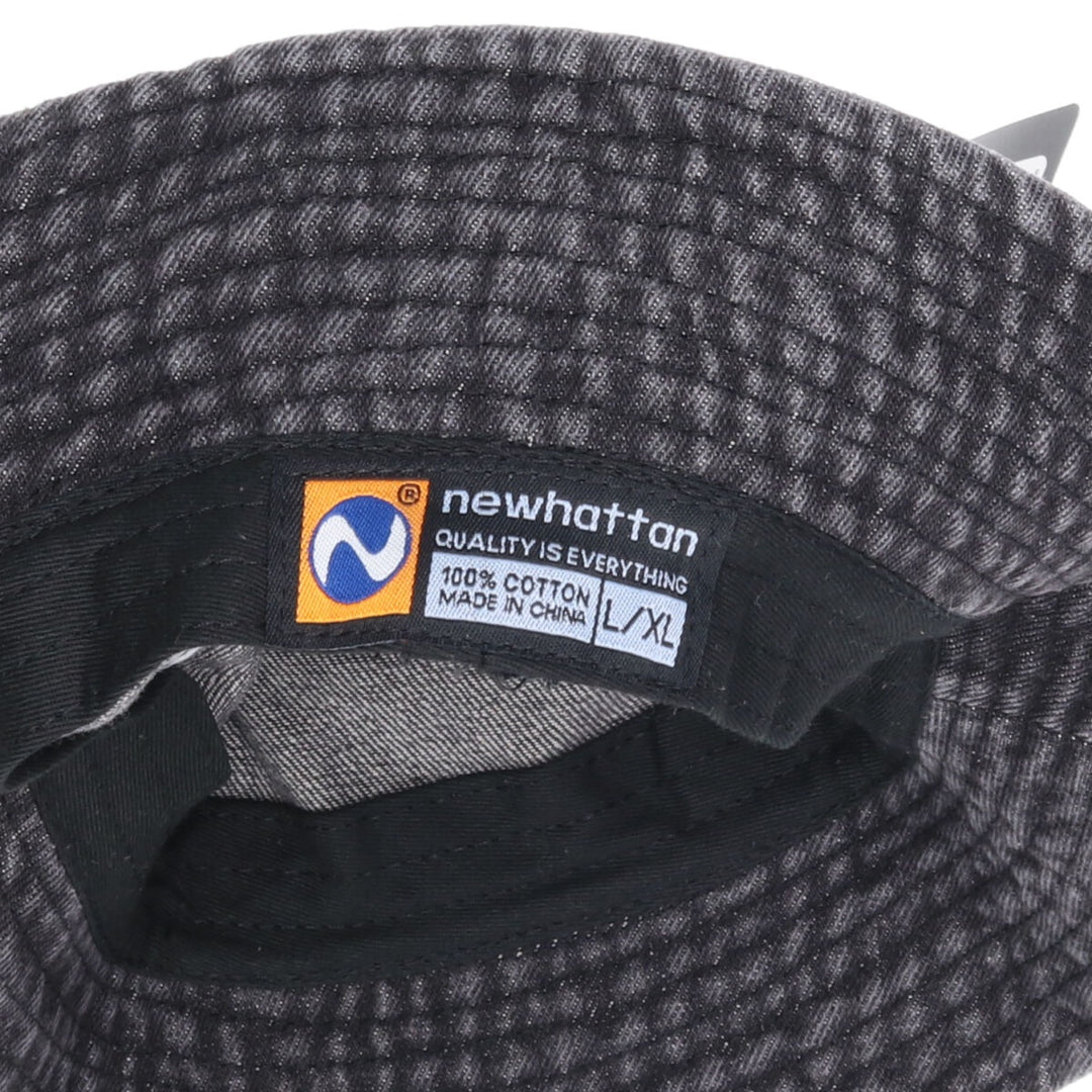 Black denim newhattan bucket hat L/XL /jam1318