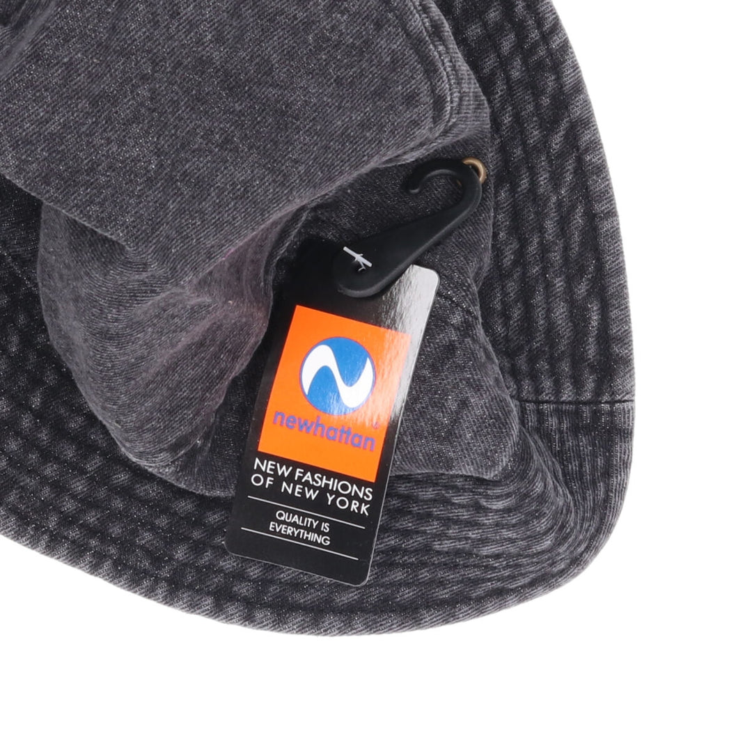 Black denim newhattan bucket hat L/XL /jam1318