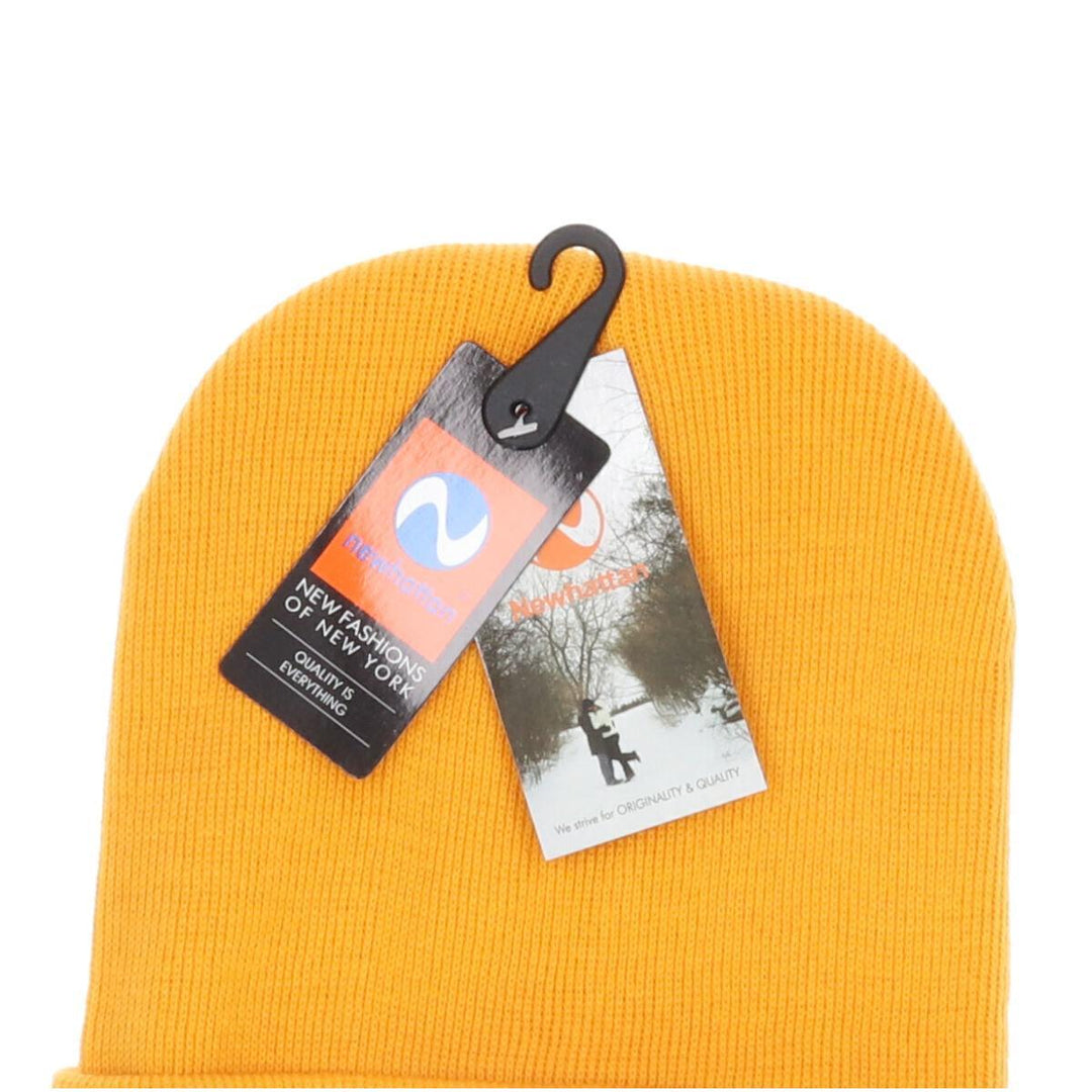 Gold Newhattan Beanie ONE SIZE Free size /jam1345