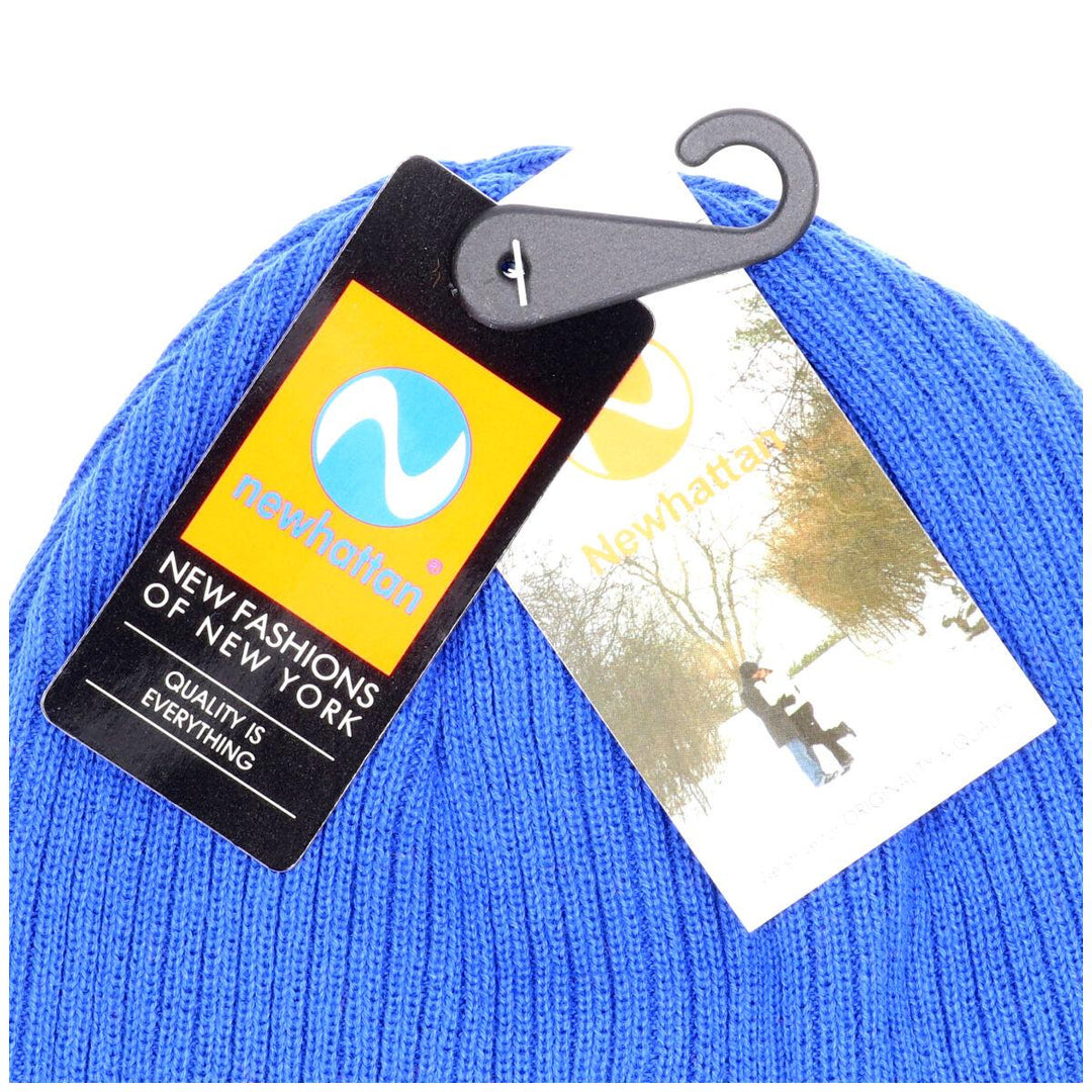 Royal Blue Newhattan Cotton Beanie ONE SIZE /jam1455