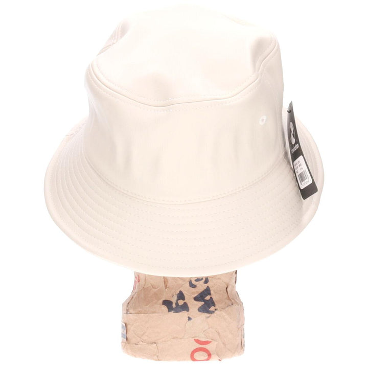 Beige Newhattan Leather Bucket Hat S/M /jam1471