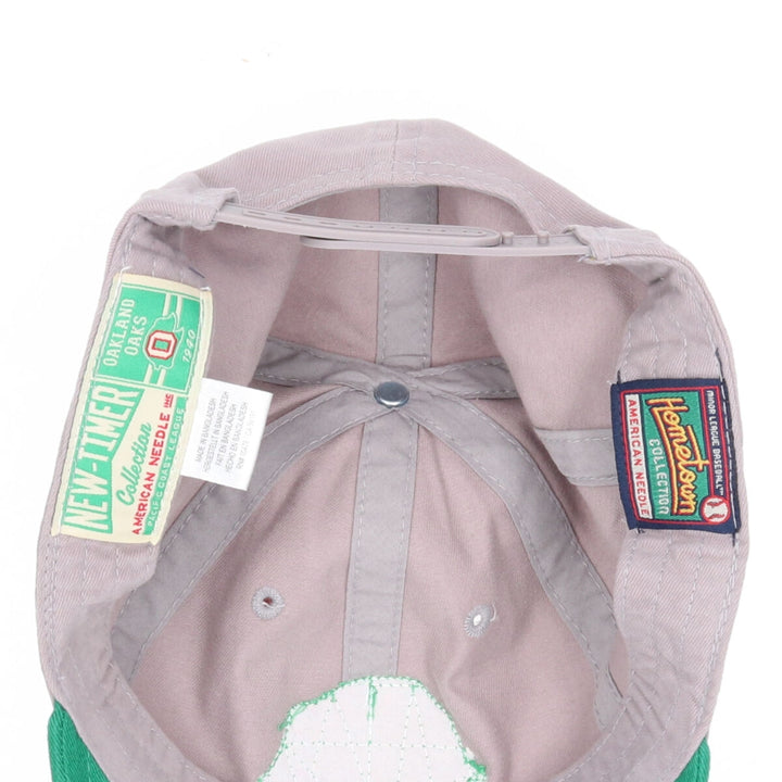 Gray/Green AMERICAN NEEDLE Oakland Lakes BB Cap F [01] [SMU715A-OAO] /jam1637