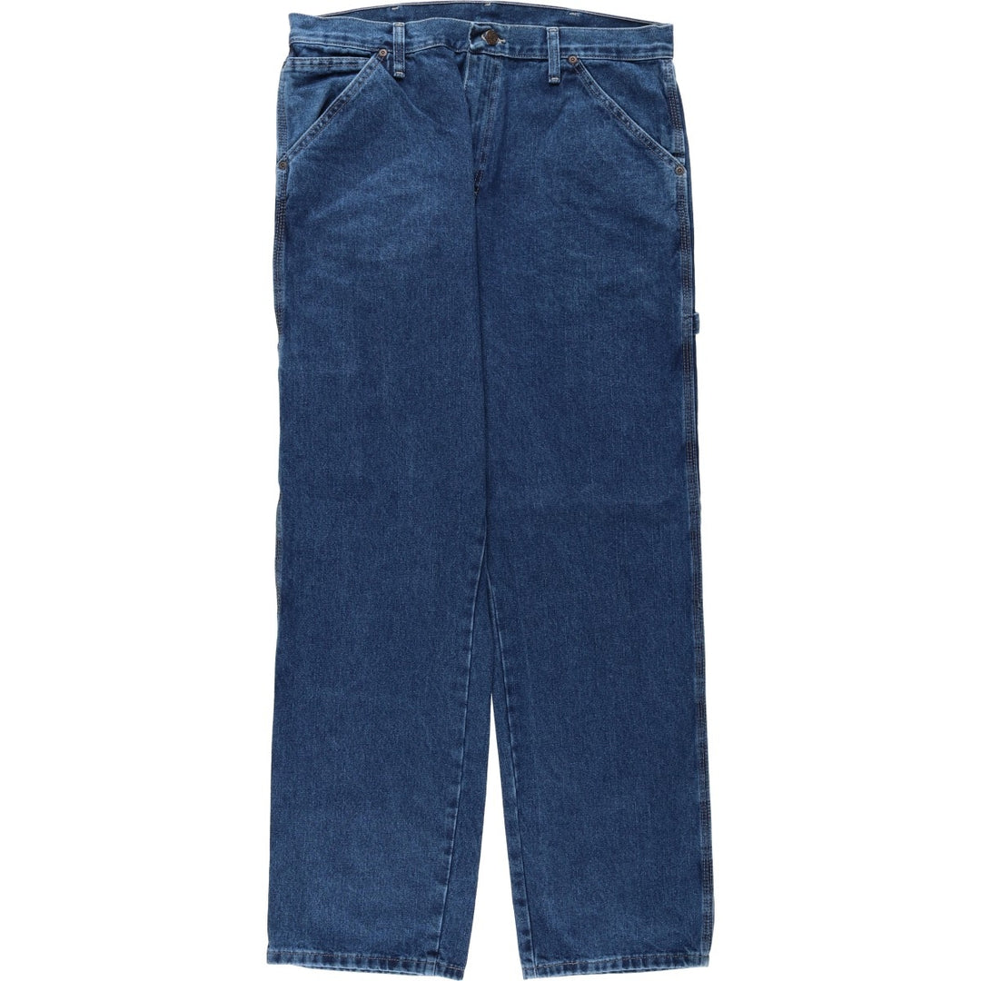 00'S Wrangler CARPENTER denim painter pants for men, W35 equivalent cotton blue type Vintage Second Hand
