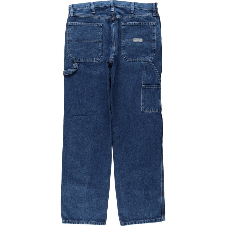 00'S Wrangler CARPENTER denim painter pants for men, W35 equivalent cotton blue type Vintage Second Hand