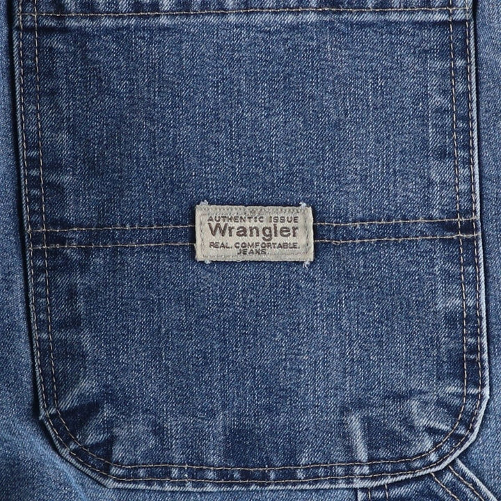00'S Wrangler Denim Painter Pants Men's W35 cotton blue type Vintage Second Hand