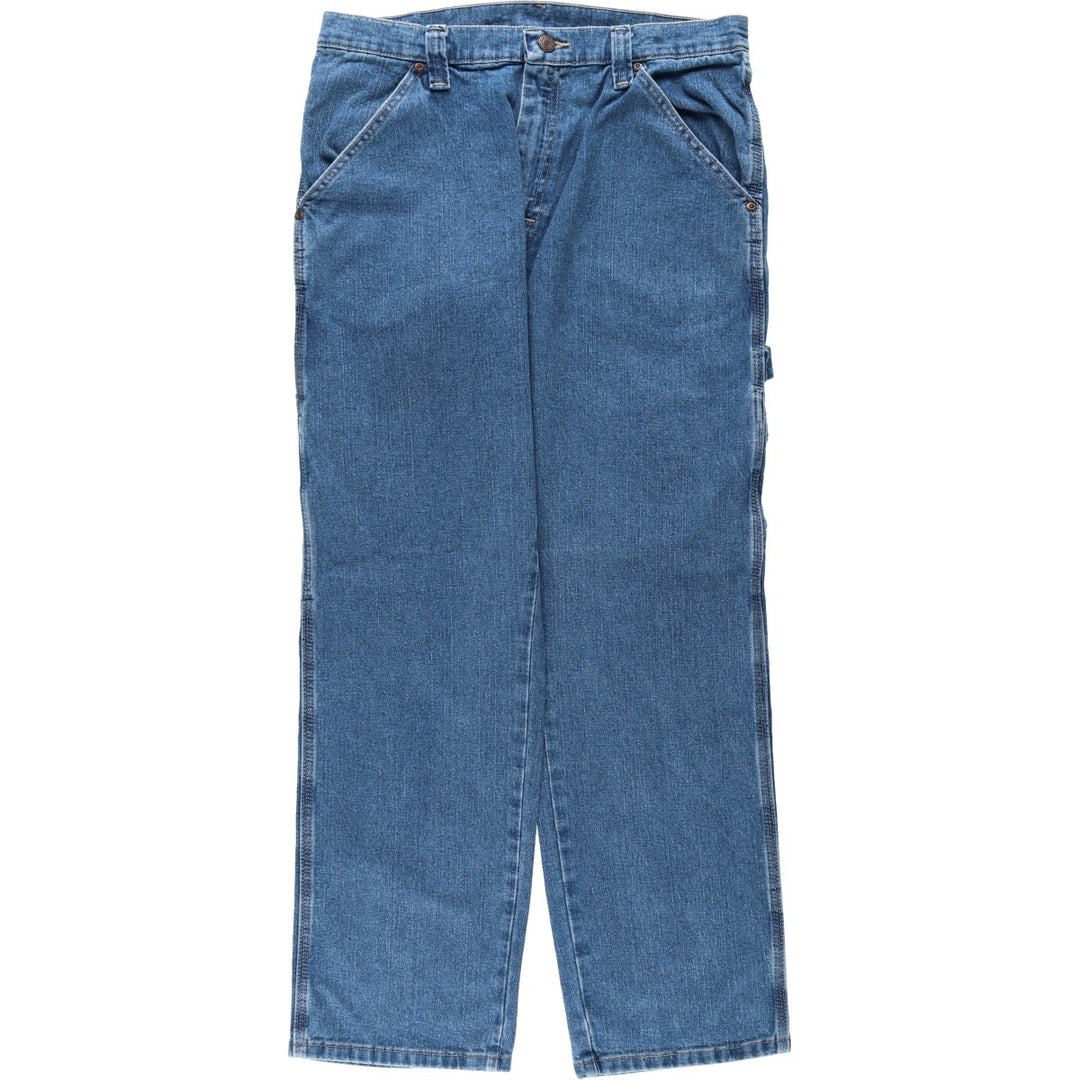 00'S Wrangler Denim Painter Pants Men's W33 equivalent cotton blue type Vintage Second Hand