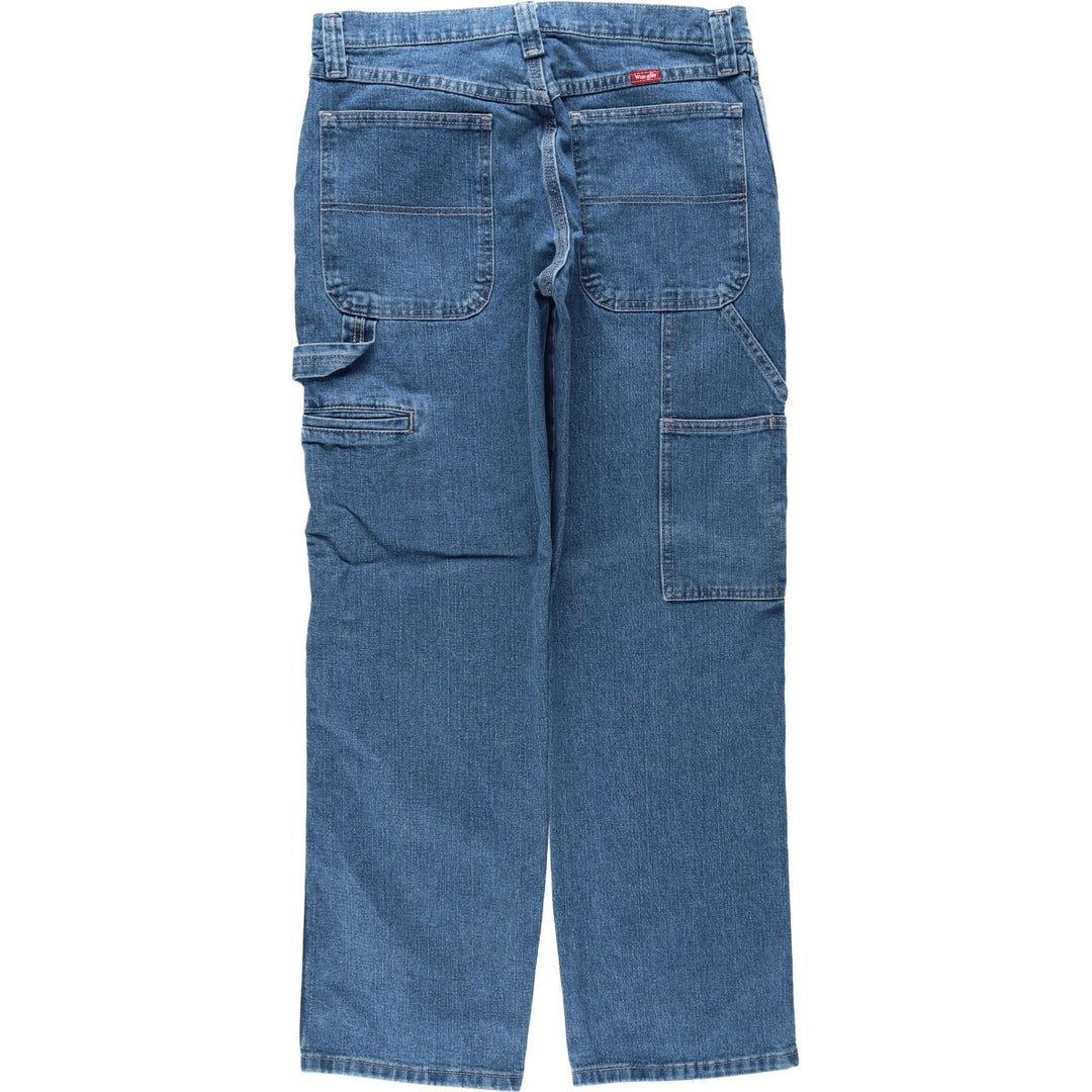 00'S Wrangler Denim Painter Pants Men's W33 equivalent cotton blue type Vintage Second Hand